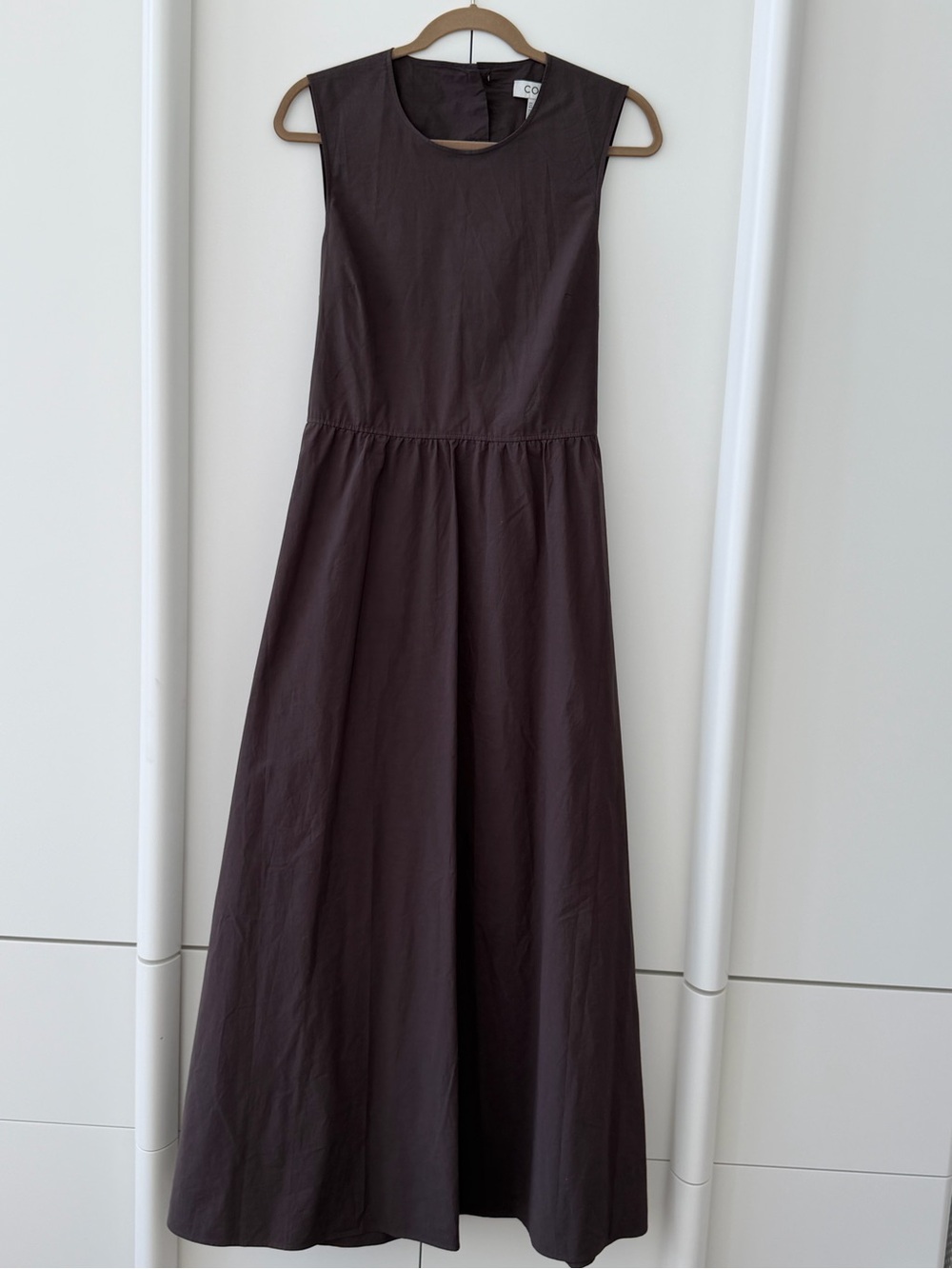 COS Maxi Dress. Brown. Size US8
